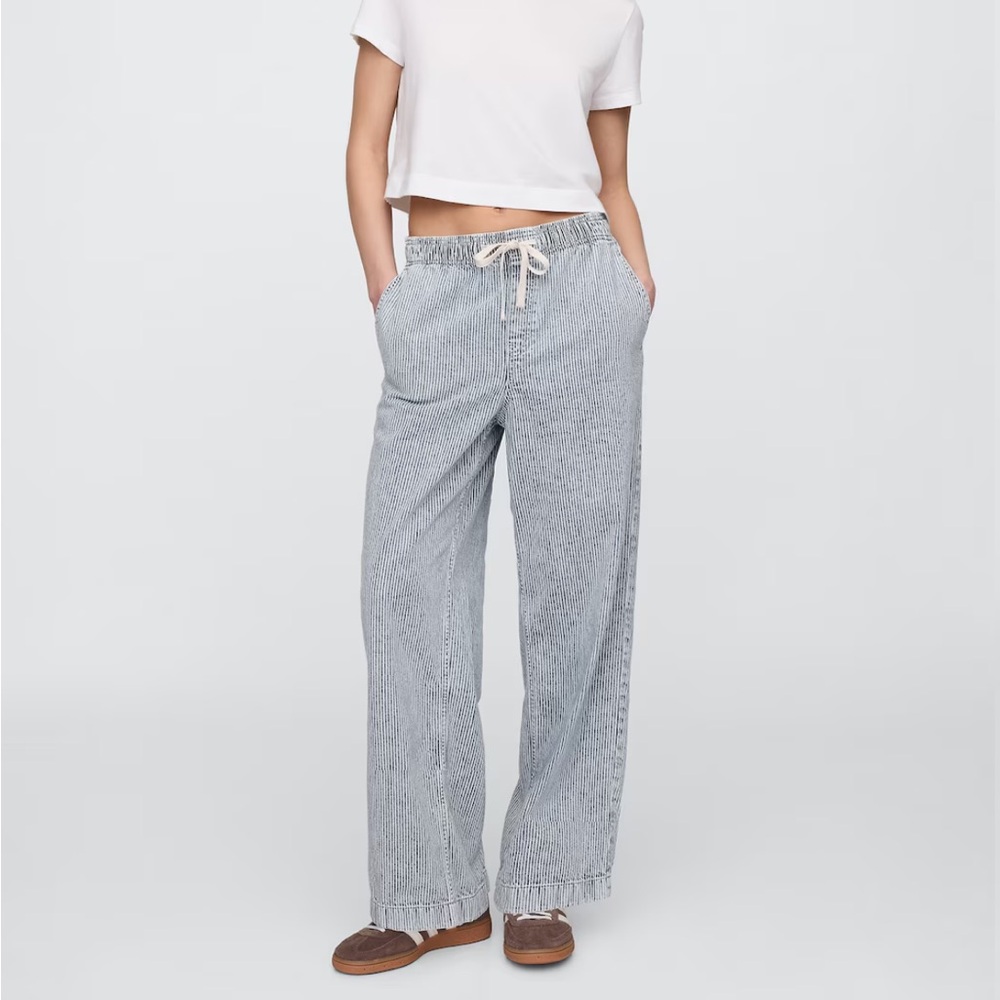 NWT GAP Striped Wide-Leg Pants